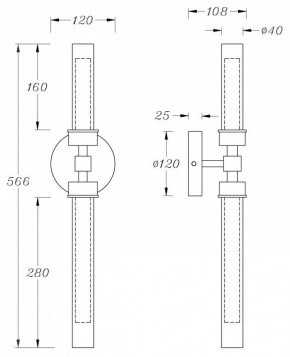 Бра Maytoni Stelo MOD116WL-L7BS3K в Режи - rezh.mebel24.online | фото 3