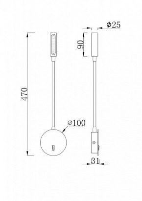 Бра Maytoni Stem C035WL-L3W3K в Режи - rezh.mebel24.online | фото 6