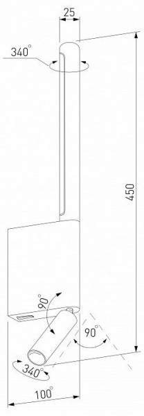 Бра с подсветкой Elektrostandard Sarca a066400 в Режи - rezh.mebel24.online | фото 5