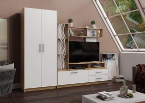 ДАРЬЯ Гостиная (Дуб Вотан/Белый глянец) в Режи - rezh.mebel24.online | фото