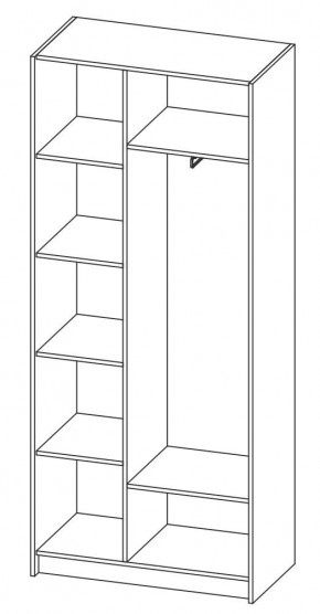 ДАРЬЯ Шкаф (Крафт серый/Крафт белый) гостиная в Режи - rezh.mebel24.online | фото 6