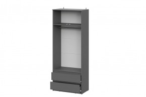 ДЕНВЕР Шкаф двухстворчатый с ящиками (Графит серый) в Режи - rezh.mebel24.online | фото 3