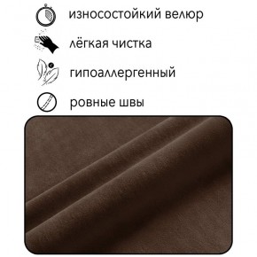 Диван Горизонт Д2-ВК (велюр коричневый) 1200 в Режи - rezh.mebel24.online | фото 4