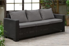 Диван Калифорния 3-х местный (California 3 Sofa), графит в Режи - rezh.mebel24.online | фото 1