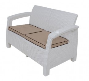 Диван Yalta Premium Sofa 2 Set (Ялта) белый (+подушки под спину) в Режи - rezh.mebel24.online | фото