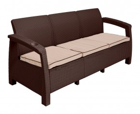 Диван Yalta Premium Sofa 3 Set (Ялта) шоколадный (+подушки под спину) в Режи - rezh.mebel24.online | фото 2