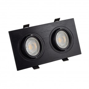 DK3022-BK Встраиваемый светильник, IP 20, 10 Вт, GU5.3, LED, черный, пластик в Режи - rezh.mebel24.online | фото 1