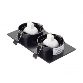 DK3022-BK Встраиваемый светильник, IP 20, 10 Вт, GU5.3, LED, черный, пластик в Режи - rezh.mebel24.online | фото 3