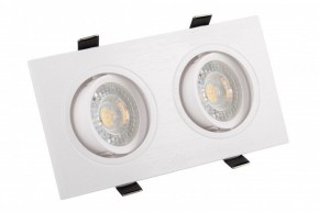 DK3022-WH Встраиваемый светильник, IP 20, 10 Вт, GU5.3, LED, белый, пластик в Режи - rezh.mebel24.online | фото 1