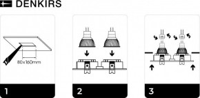 DK3022-WH Встраиваемый светильник, IP 20, 10 Вт, GU5.3, LED, белый, пластик в Режи - rezh.mebel24.online | фото 6