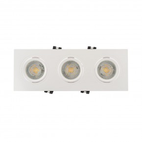 DK3023-WH Встраиваемый светильник, IP 20, 10 Вт, GU5.3, LED, белый, пластик в Режи - rezh.mebel24.online | фото 1