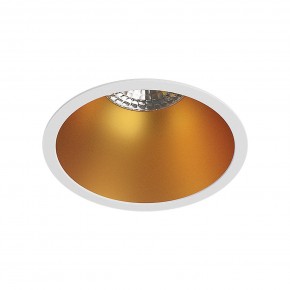 DK3026-WG Встраиваемый светильник, IP 20, 10 Вт, GU5.3, LED, белый/золотой, пластик в Режи - rezh.mebel24.online | фото 1