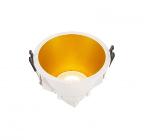 DK3026-WG Встраиваемый светильник, IP 20, 10 Вт, GU5.3, LED, белый/золотой, пластик в Режи - rezh.mebel24.online | фото 3
