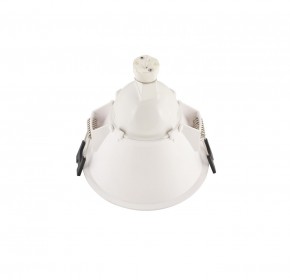 DK3026-WG Встраиваемый светильник, IP 20, 10 Вт, GU5.3, LED, белый/золотой, пластик в Режи - rezh.mebel24.online | фото 4