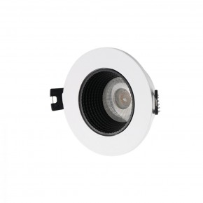 DK3061-WH+BK Встраиваемый светильник, IP 20, 10 Вт, GU5.3, LED, белый/черный, пластик в Режи - rezh.mebel24.online | фото 1