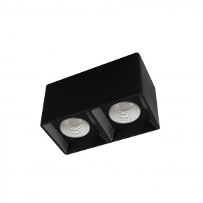 DK3085-BK+CH Светильник накладной IP 20, 10 Вт, GU5.3, LED, черный/хром, пластик в Режи - rezh.mebel24.online | фото 1