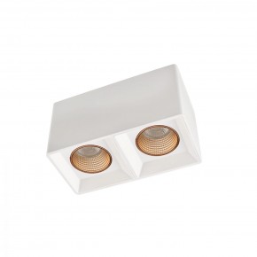 DK3085-WH+BR Светильник накладной IP 20, 10 Вт, GU5.3, LED, белый/бронзовый, пластик в Режи - rezh.mebel24.online | фото 1