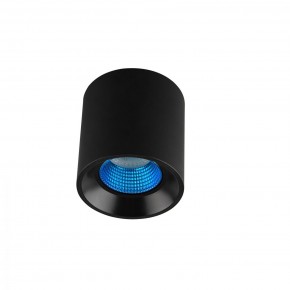DK3090-BK+CY Светильник накладной IP 20, 10 Вт, GU5.3, LED, черный/голубой, пластик в Режи - rezh.mebel24.online | фото