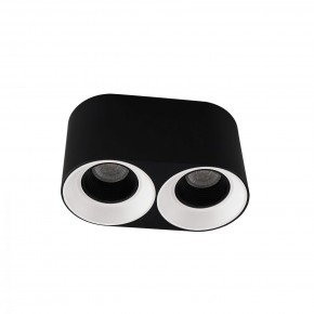 DK3096-BW+BK Светильник накладной IP 20, 10 Вт, GU5.3, LED, черно-белый/черный, пластик в Режи - rezh.mebel24.online | фото