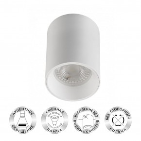 DK3110-WH Светильник накладной IP 20, 10 Вт, GU5.3, LED, белый, пластик в Режи - rezh.mebel24.online | фото 1