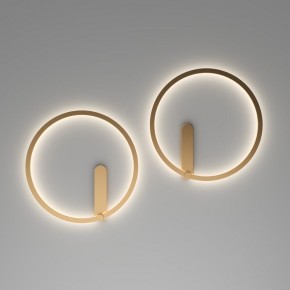 DK5035-SG Бра ROUND со светодиодом, IP20, 24W, 3000/4000/6500K, матовое золото, алюминий в Режи - rezh.mebel24.online | фото 7