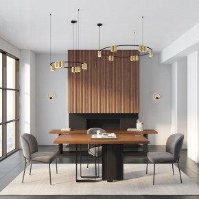 DK5060-BK+SG Бра ORBIT, IP20, 3000К, LED, 10 Вт, черный + сатинированное золото, алюминий в Режи - rezh.mebel24.online | фото 6