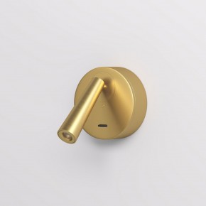 DK5072-SB Бра SHINE WALL со светодиодом, D104*H68, IP20, 3000К, 3W, RA?90, сатинированная латунь, алюминий в Режи - rezh.mebel24.online | фото 2