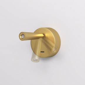 DK5072-SB Бра SHINE WALL со светодиодом, D104*H68, IP20, 3000К, 3W, RA?90, сатинированная латунь, алюминий в Режи - rezh.mebel24.online | фото 3