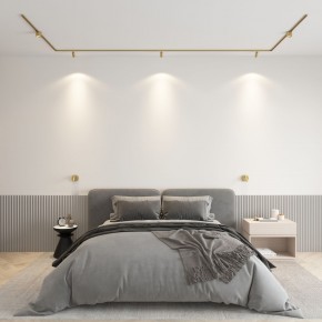 DK5072-SB Бра SHINE WALL со светодиодом, D104*H68, IP20, 3000К, 3W, RA?90, сатинированная латунь, алюминий в Режи - rezh.mebel24.online | фото 4