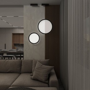 DK6606-BK Подвесной вертикальный светильник Veil со светодиодом H1700 d600 220V 48W 3000-6000K IP20 черный алюминий в Режи - rezh.mebel24.online | фото 7