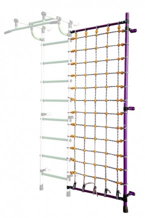 Дополнительная стойка к пристенному ДСК с сеткой для лазания, цв. фиолетовый в Режи - rezh.mebel24.online | фото