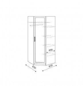 Дуглас (подростковая) М01 Шкаф угловой в Режи - rezh.mebel24.online | фото 3