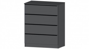 ЭЛЕГАНТ Комод 4 ящика (графит) в Режи - rezh.mebel24.online | фото