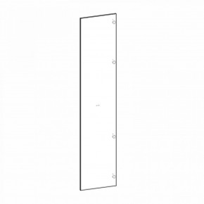 Фасад двери глухой (правый) Глянец белый Марсель в Режи - rezh.mebel24.online | фото 2