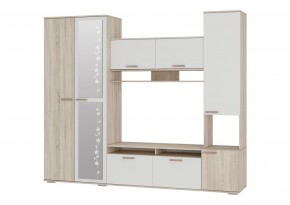 Гостиная Лукас (Сонома/Белый) в Режи - rezh.mebel24.online | фото 2