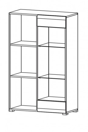 Гостиная НЕНСИ (модульная) Крафт золотой/Белый глянец в Режи - rezh.mebel24.online | фото 9