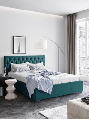 Интерьерная Кровать Октавия Бирюзовый 1400x2000 в Режи - rezh.mebel24.online | фото 1