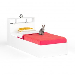 Камелия Кровать 0900, цвет белый, ШхГхВ 93,5х217х78,2 см., сп.м. 900х2000 мм., без матраса, основание есть в Режи - rezh.mebel24.online | фото 2