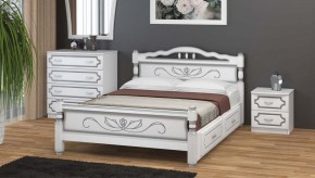 КАРИНА-5 Кровать из массива 1400 с 2-мя ящиками в Режи - rezh.mebel24.online | фото 1