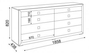 Комод большой Глэдис М27 (Дуб Золотой/Цемент светлый) в Режи - rezh.mebel24.online | фото 2