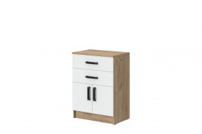Комод Эконом (Дуб крафт золотой/Белый текстурный) в Режи - rezh.mebel24.online | фото 1