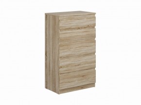 Комод КАСТОР с пятью ящиками, цвет Дуб Сонома в Режи - rezh.mebel24.online | фото
