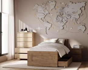 Комод КАСТОР с пятью ящиками, цвет Дуб Сонома в Режи - rezh.mebel24.online | фото 3