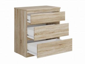 Комод КАСТОР с тремя ящиками, цвет Дуб Сонома в Режи - rezh.mebel24.online | фото 2