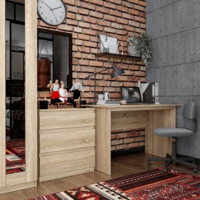 Комод КАСТОР с тремя ящиками, цвет Дуб Сонома в Режи - rezh.mebel24.online | фото 3