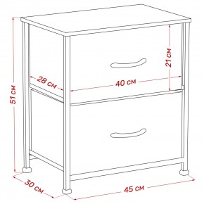 Комод Leset Линкс 2 ящ. (к/з), Каркас Белый, ящики Белые в Режи - rezh.mebel24.online | фото 8