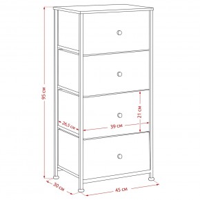 Комод Leset Линкс 4 ящика (МДФ) в Режи - rezh.mebel24.online | фото 12