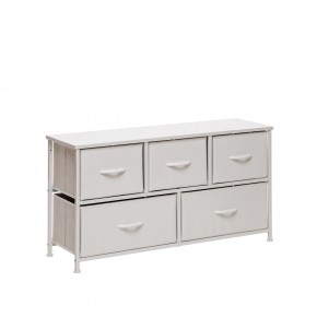 Комод Leset Линкс широкий (к/з), Каркас Белый, ящики Белые в Режи - rezh.mebel24.online | фото 2