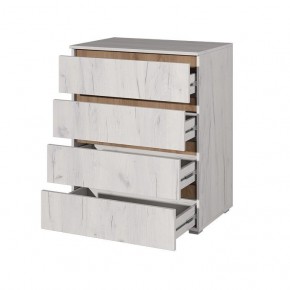 Комод Лиана (Дуб Крафт Белый/Дуб Крафт Золотой) в Режи - rezh.mebel24.online | фото
