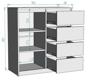 Комод Мальта K115 в Режи - rezh.mebel24.online | фото 2